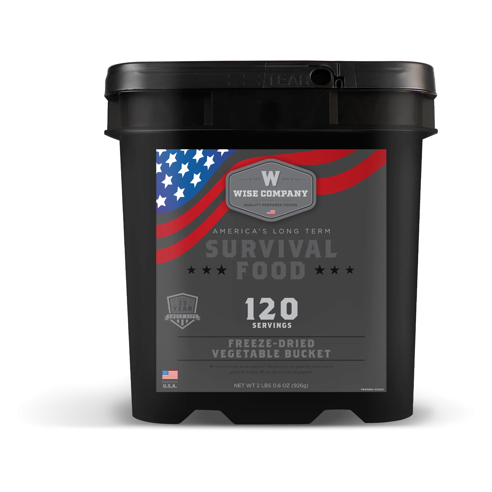 120 Serving Freeze Dried Vegetable Bucket