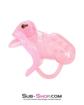 1391AR      Spiked Sissy Cock Blocker Silicone Locking Male Chastity with Ball Divider - MEGA Deal