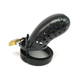 1626AR      Short Stockade Black Cage Male Chastity Device - MEGA Deal