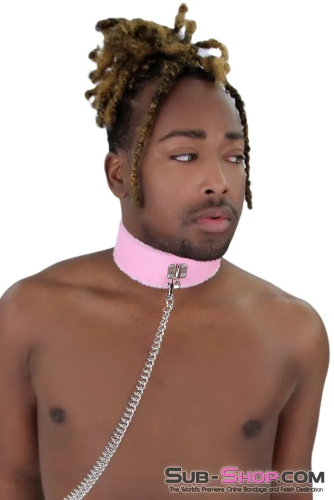 Sissy Pink Chained Bondage Leash with Comfortable Handle - 2785MQ-SIS