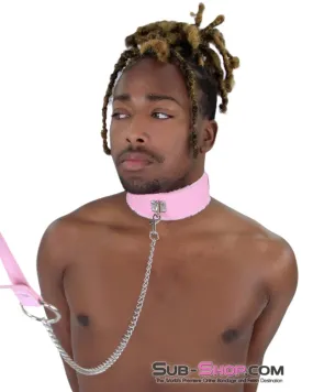 Sissy Pink Chained Bondage Leash with Comfortable Handle - 2785MQ-SIS