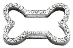3-4" Slider Bone Charm Clear 3-4" (18mm)