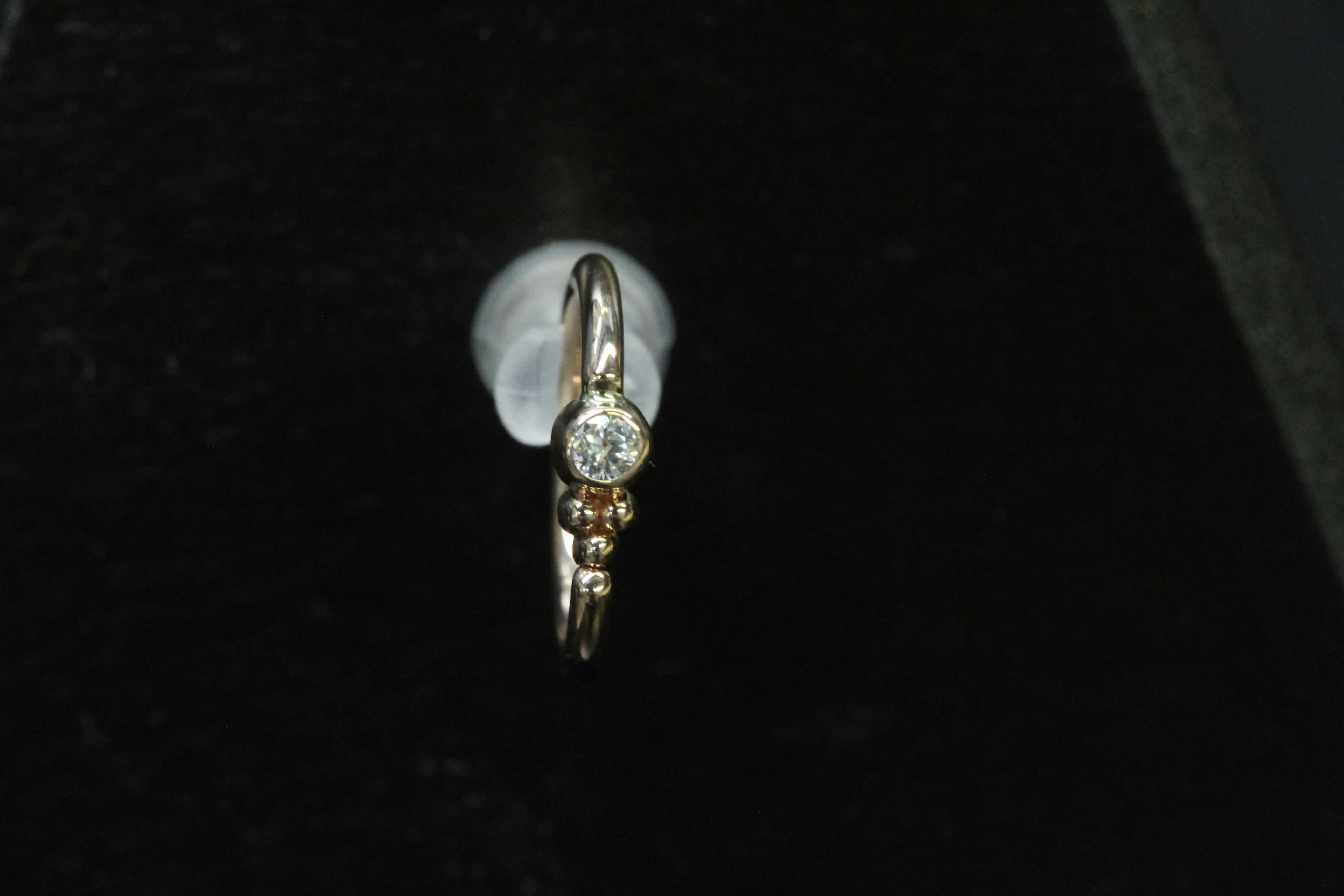 3-Bead Seamless Ring- White Gold