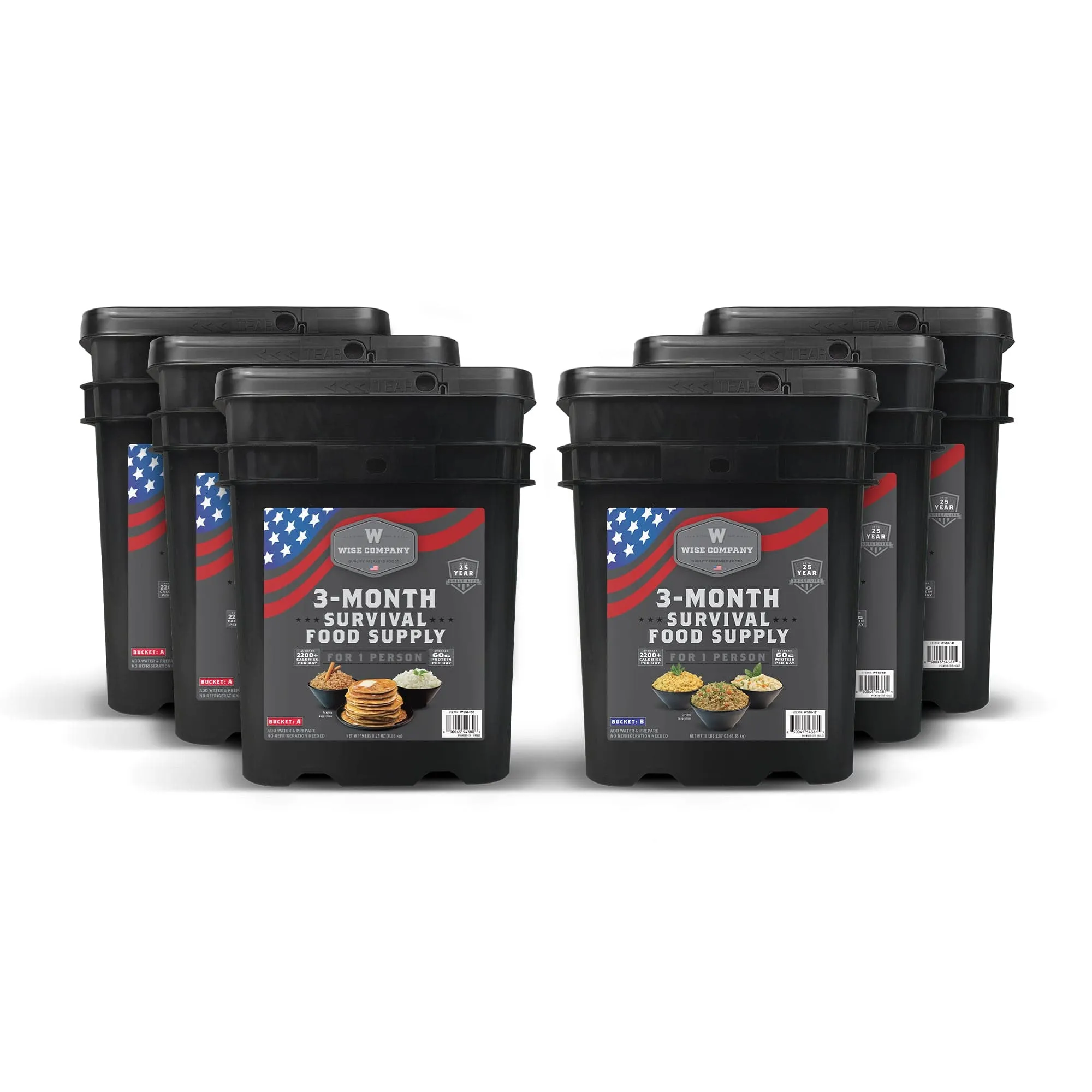 3 Month Emergency Food Supply Mega Bundle - 2,500  Calories per Day