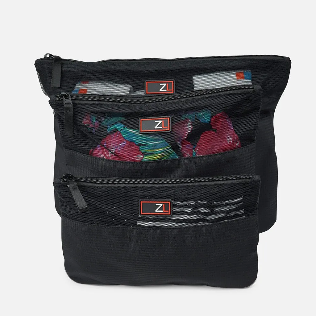 3 Piece Travel Packing Organiser Pouch Set