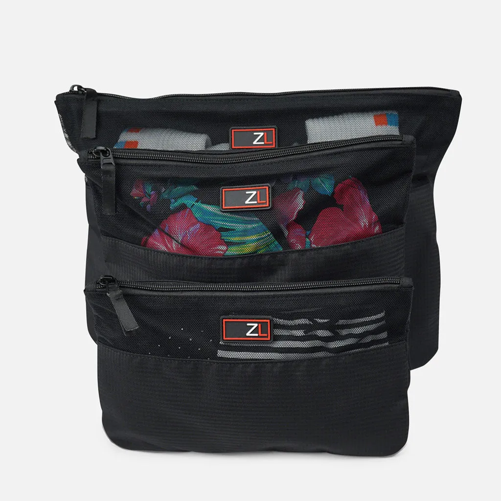 3 Piece Travel Packing Organiser Pouch Set