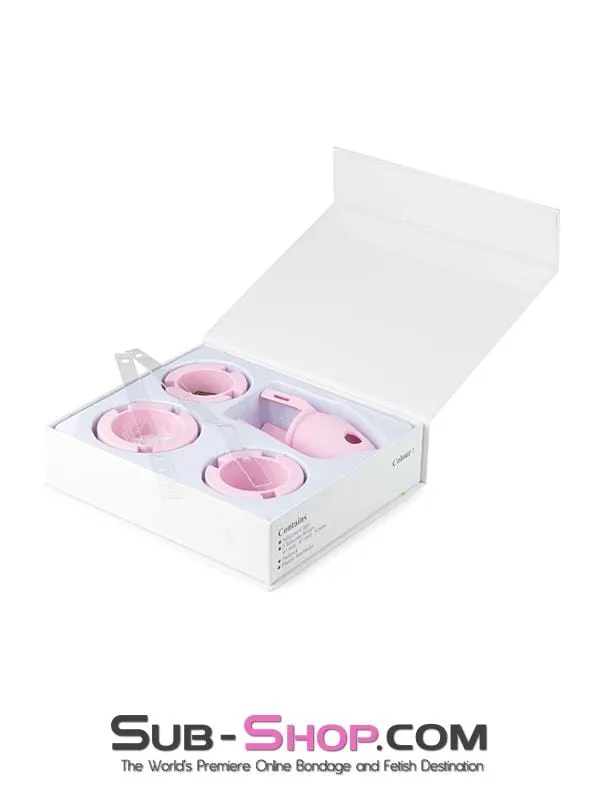 3795HS-SIS      Pink Silicone Pretty Sissy Cock Trap Cock Cage Chastity