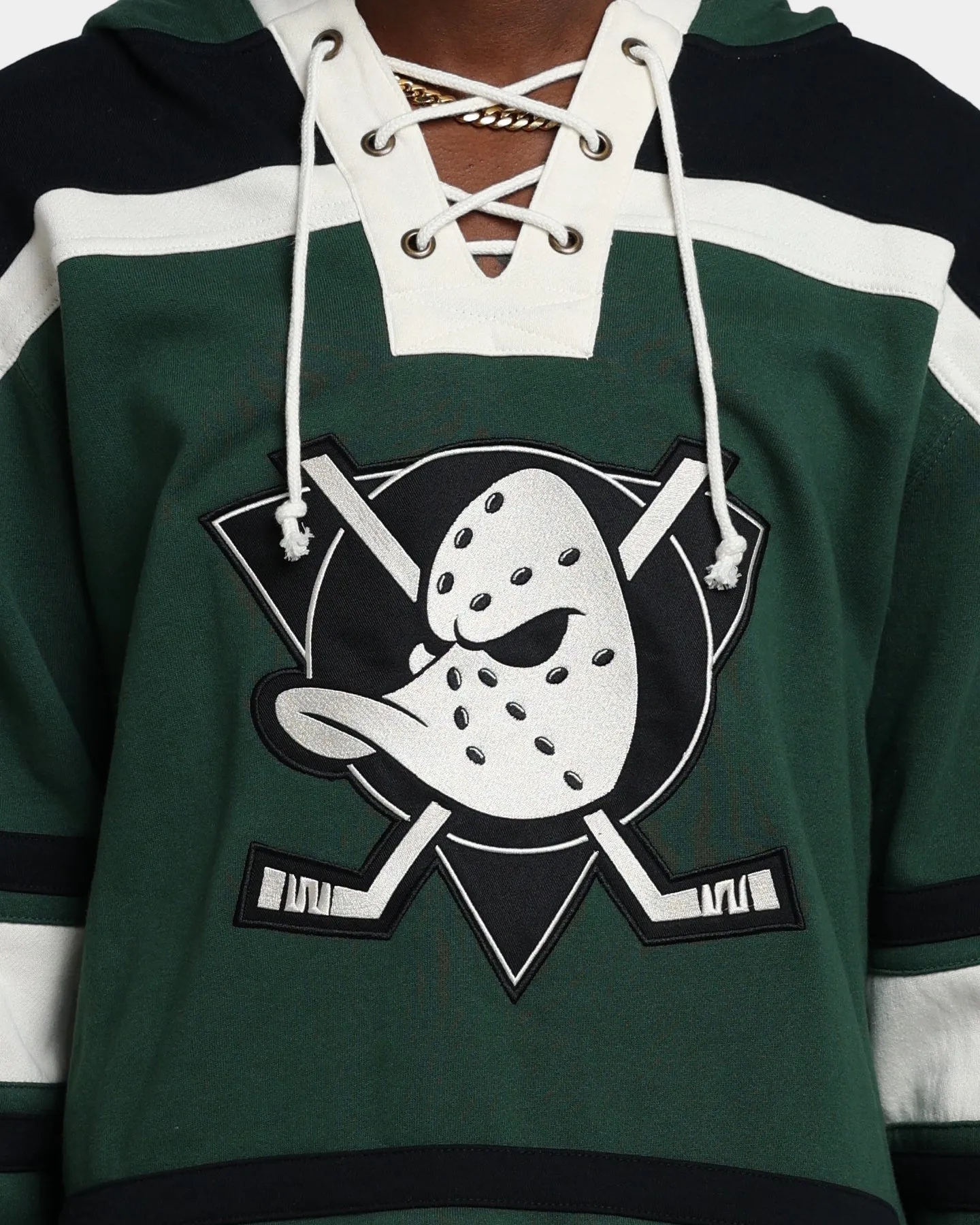 47 Brand Anaheim Ducks Superior Lacer Hoodie Dark Green
