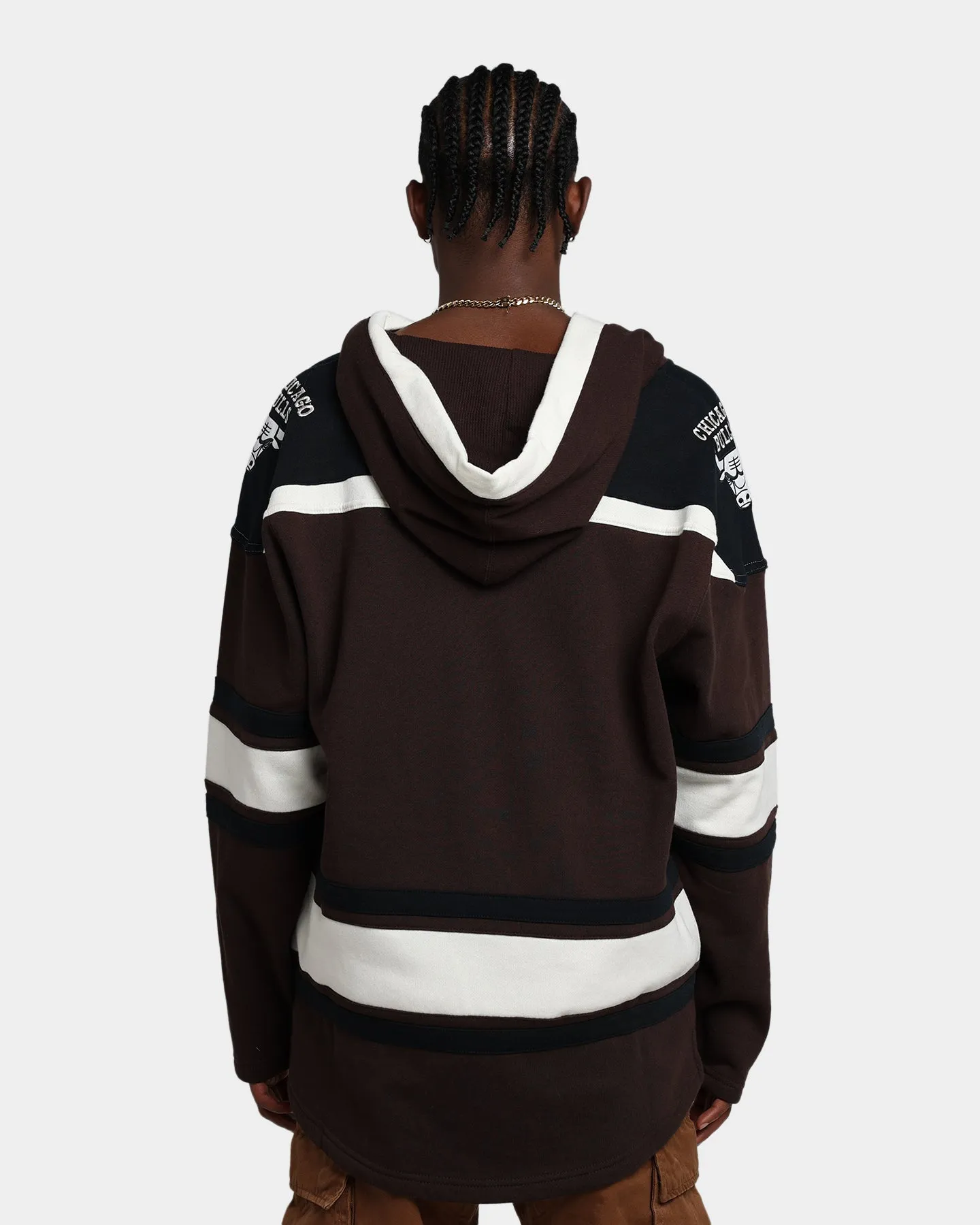 47 Brand Chicago Bulls Superior Lacer Hoodie Brown