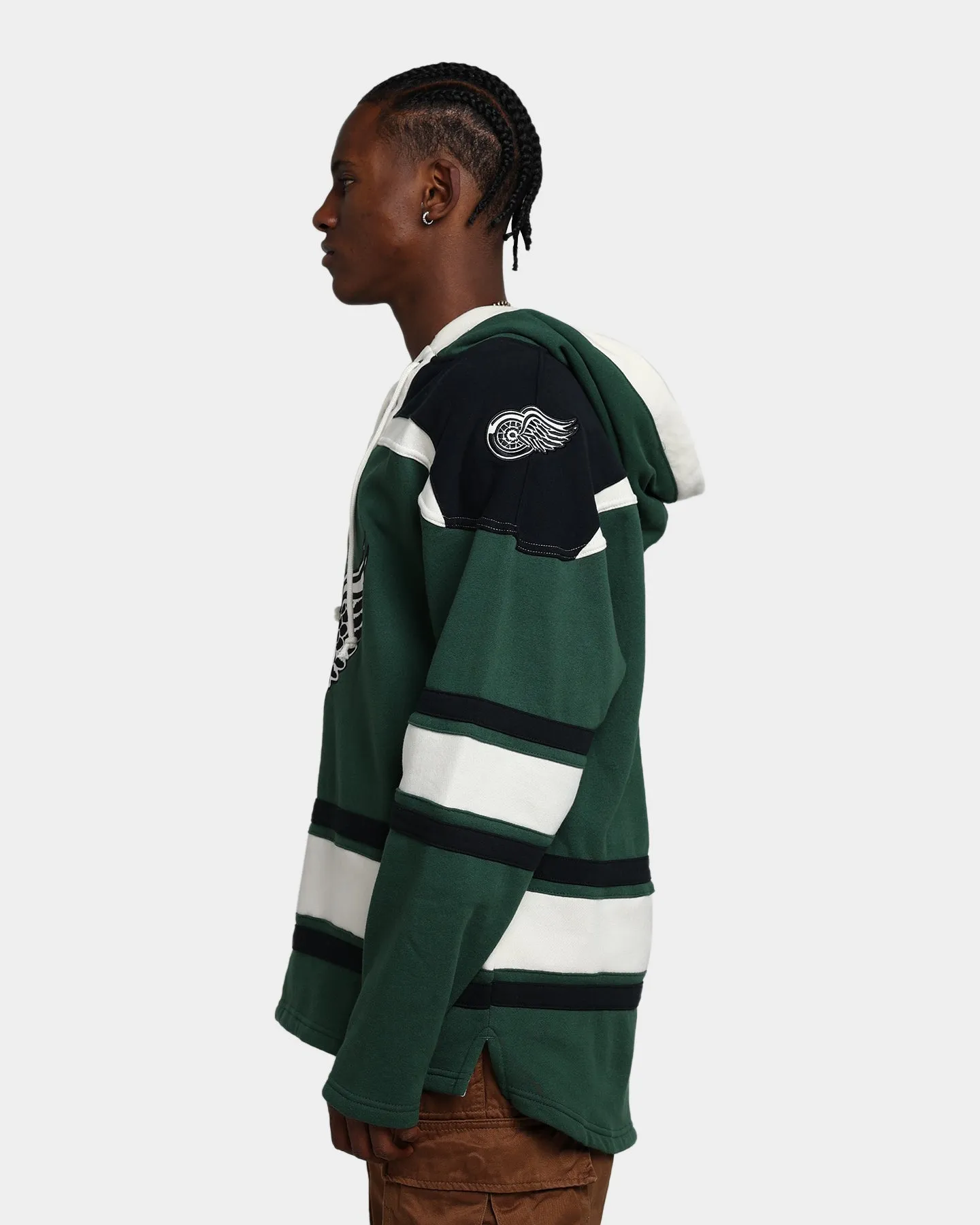 47 Brand Detroit Red Wings Superior Lacer Hoodie Dark Green