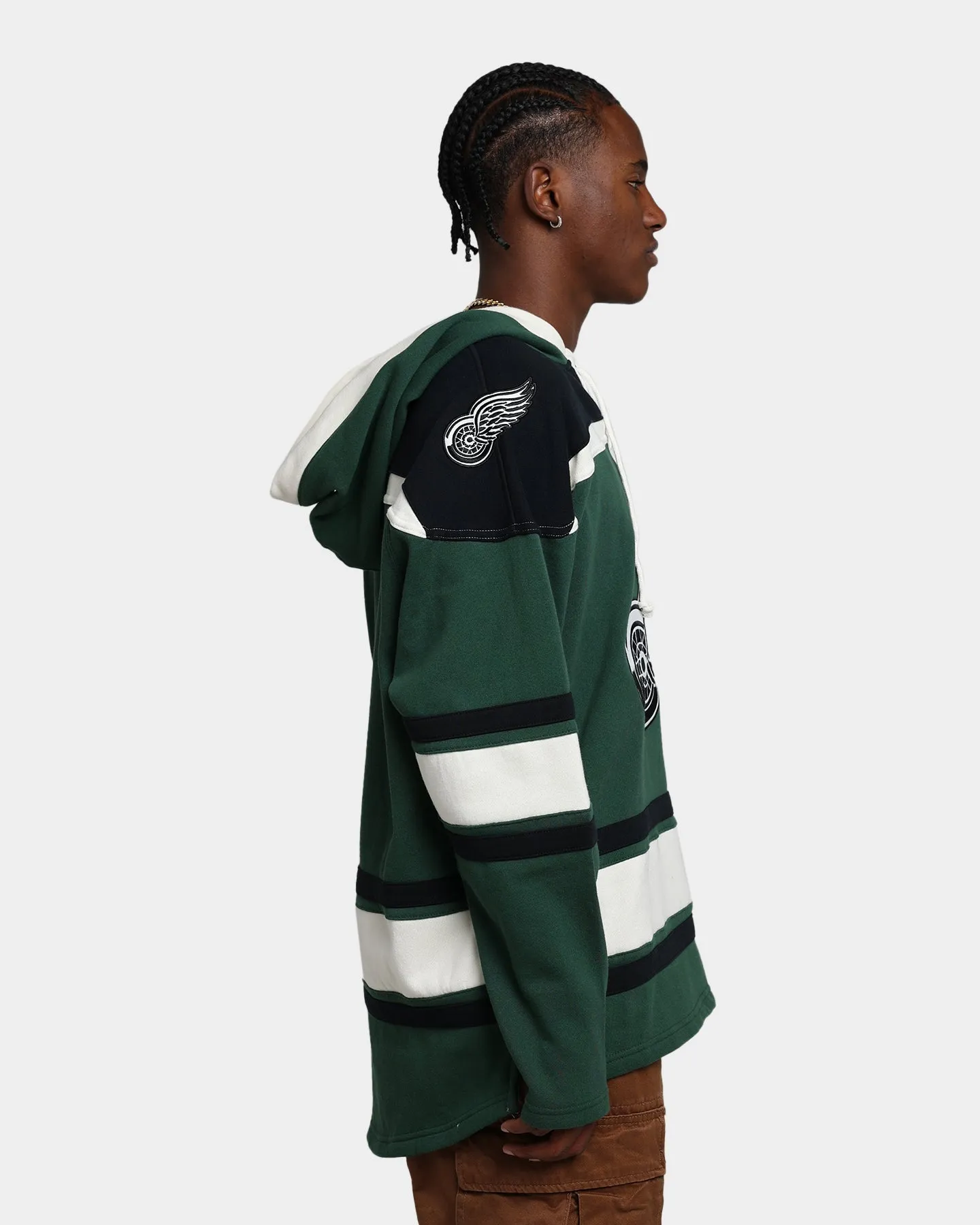 47 Brand Detroit Red Wings Superior Lacer Hoodie Dark Green