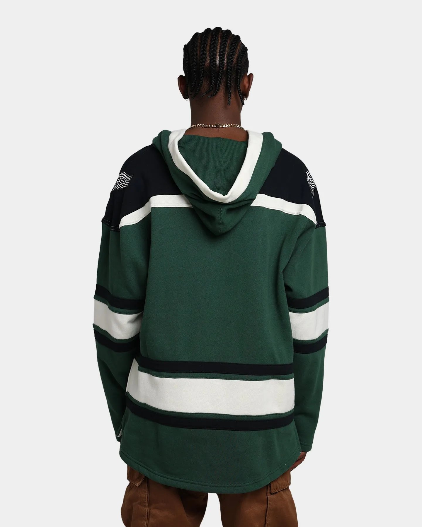 47 Brand Detroit Red Wings Superior Lacer Hoodie Dark Green