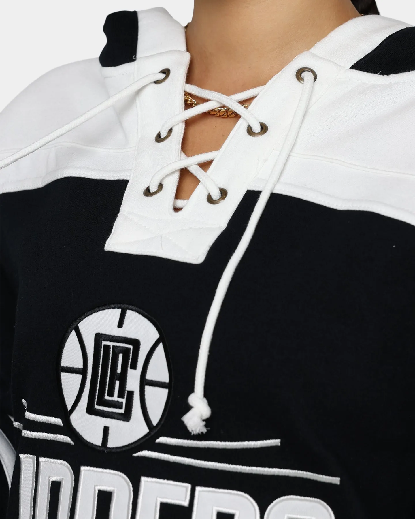 47 Brand LA Clippers Superior Lacer Hoodie Jet Black