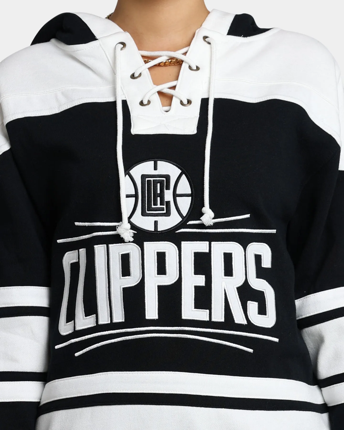 47 Brand LA Clippers Superior Lacer Hoodie Jet Black