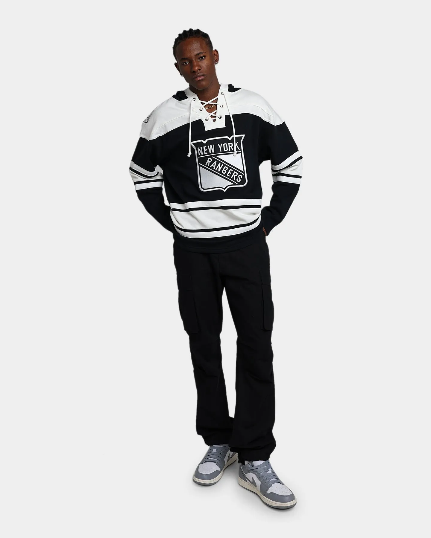 47 Brand New York Rangers Superior Lacer Hoodie Jet Black