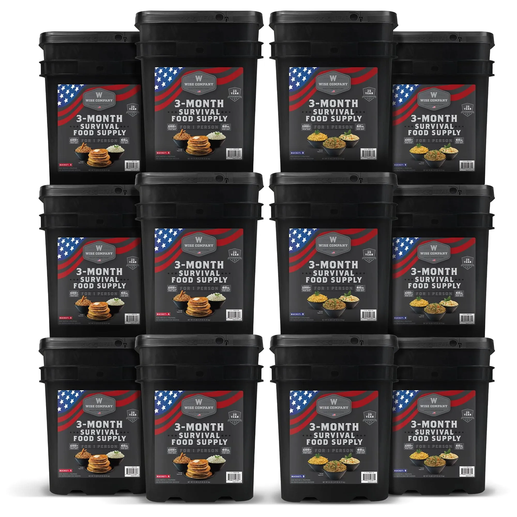 6-Month Survival Food Supply (Over 2,200  Calories/Day)