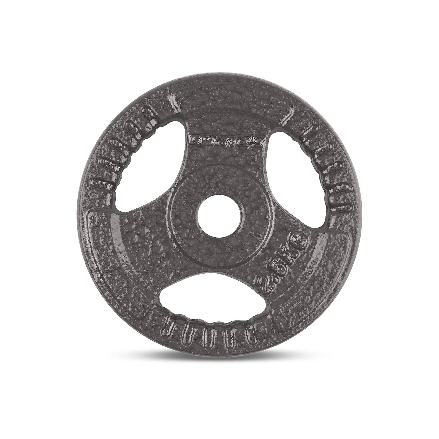 65kg Cast Iron Barbell Weight Set, Tri-Grip Plates 25mm