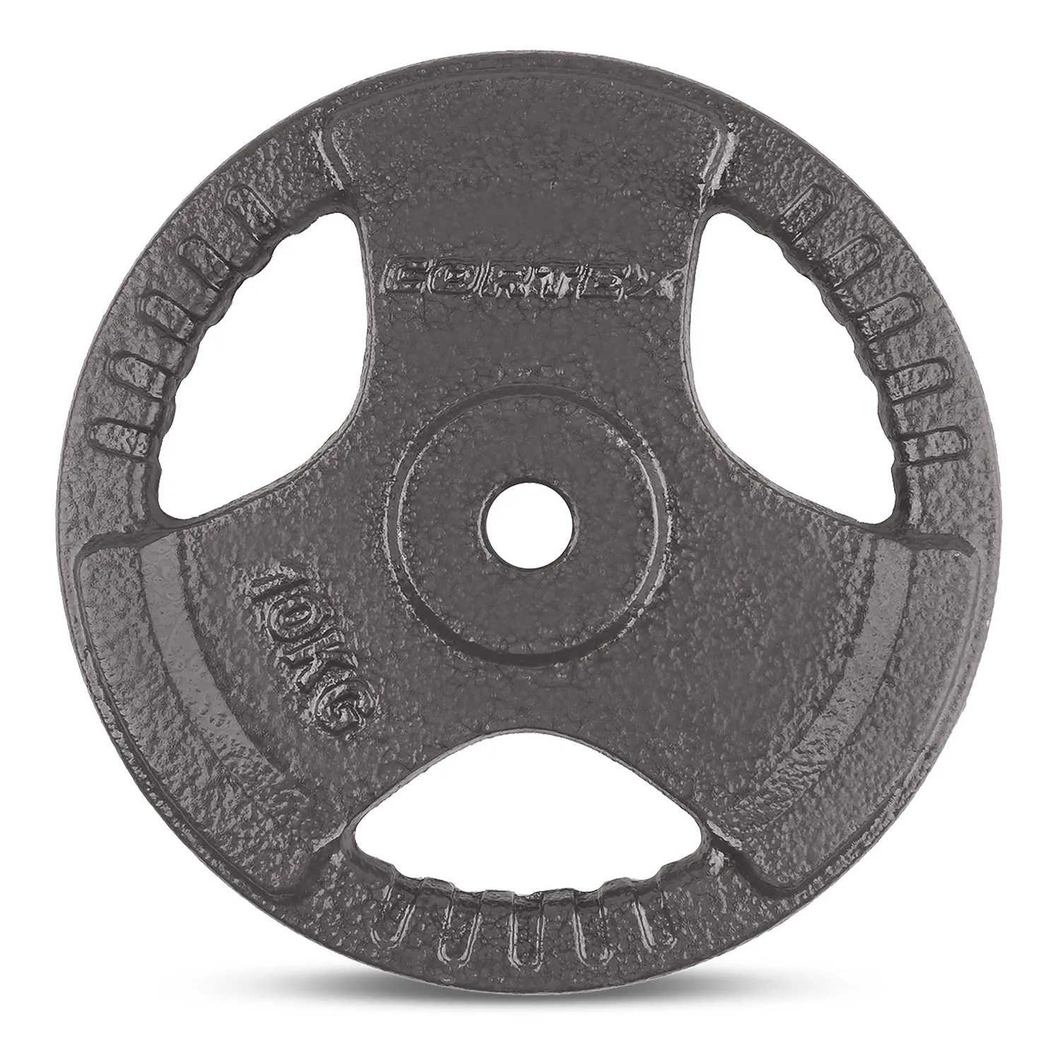 65kg Cast Iron Barbell Weight Set, Tri-Grip Plates 25mm
