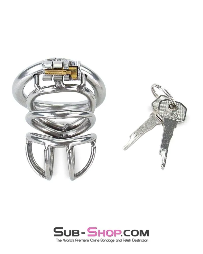 6982RS-SIS      The Observatory High Security Tumbler Style Locking Steel Male Chastity Device