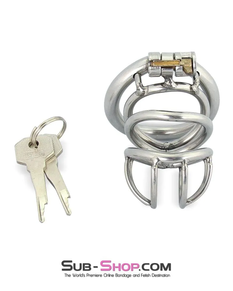6982RS-SIS      The Observatory High Security Tumbler Style Locking Steel Male Chastity Device