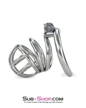 6982RS-SIS      The Observatory High Security Tumbler Style Locking Steel Male Chastity Device