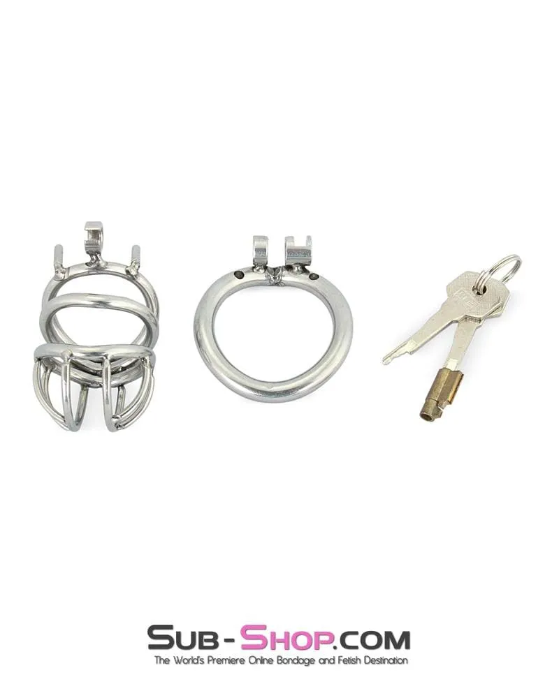 6982RS-SIS      The Observatory High Security Tumbler Style Locking Steel Male Chastity Device