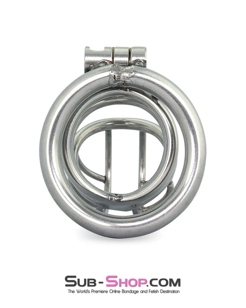 6982RS-SIS      The Observatory High Security Tumbler Style Locking Steel Male Chastity Device