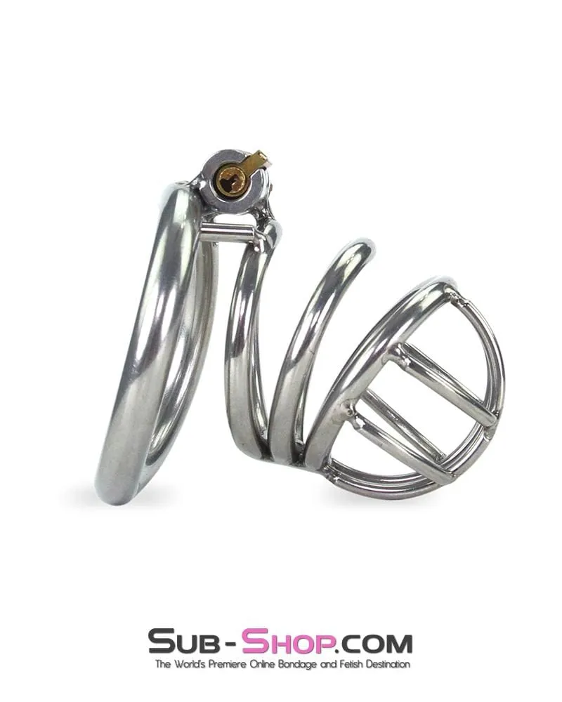 6982RS-SIS      The Observatory High Security Tumbler Style Locking Steel Male Chastity Device