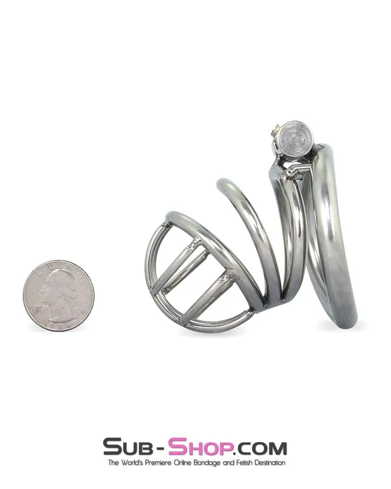 6982RS-SIS      The Observatory High Security Tumbler Style Locking Steel Male Chastity Device
