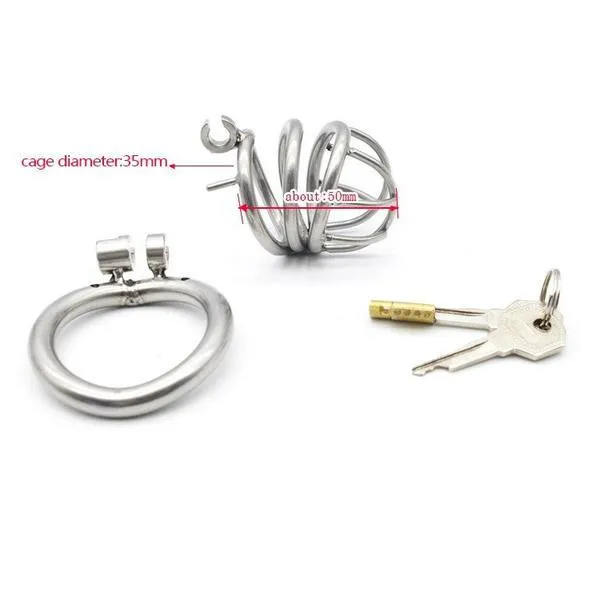 6982RS-SIS      The Observatory High Security Tumbler Style Locking Steel Male Chastity Device
