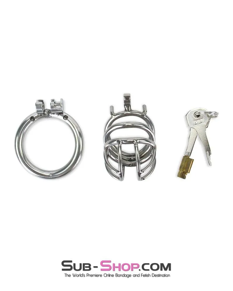6982RS-SIS      The Observatory High Security Tumbler Style Locking Steel Male Chastity Device