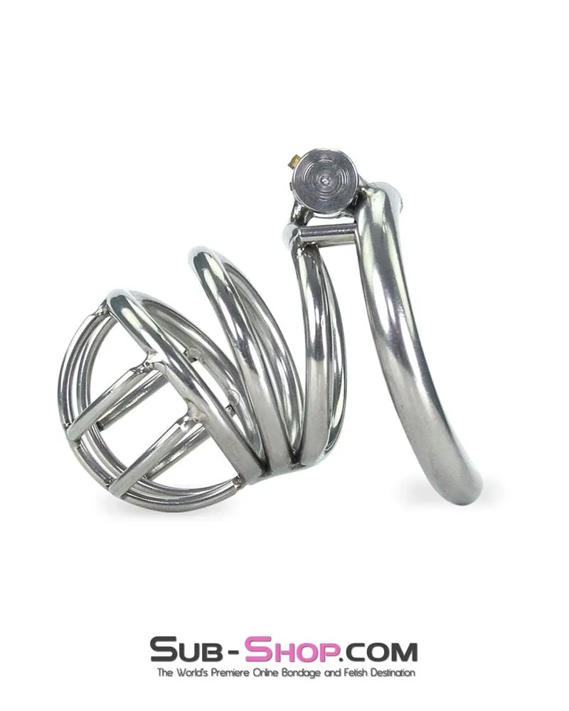 6982RS-SIS      The Observatory High Security Tumbler Style Locking Steel Male Chastity Device