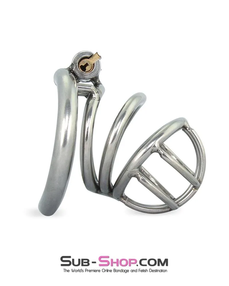 6982RS-SIS      The Observatory High Security Tumbler Style Locking Steel Male Chastity Device
