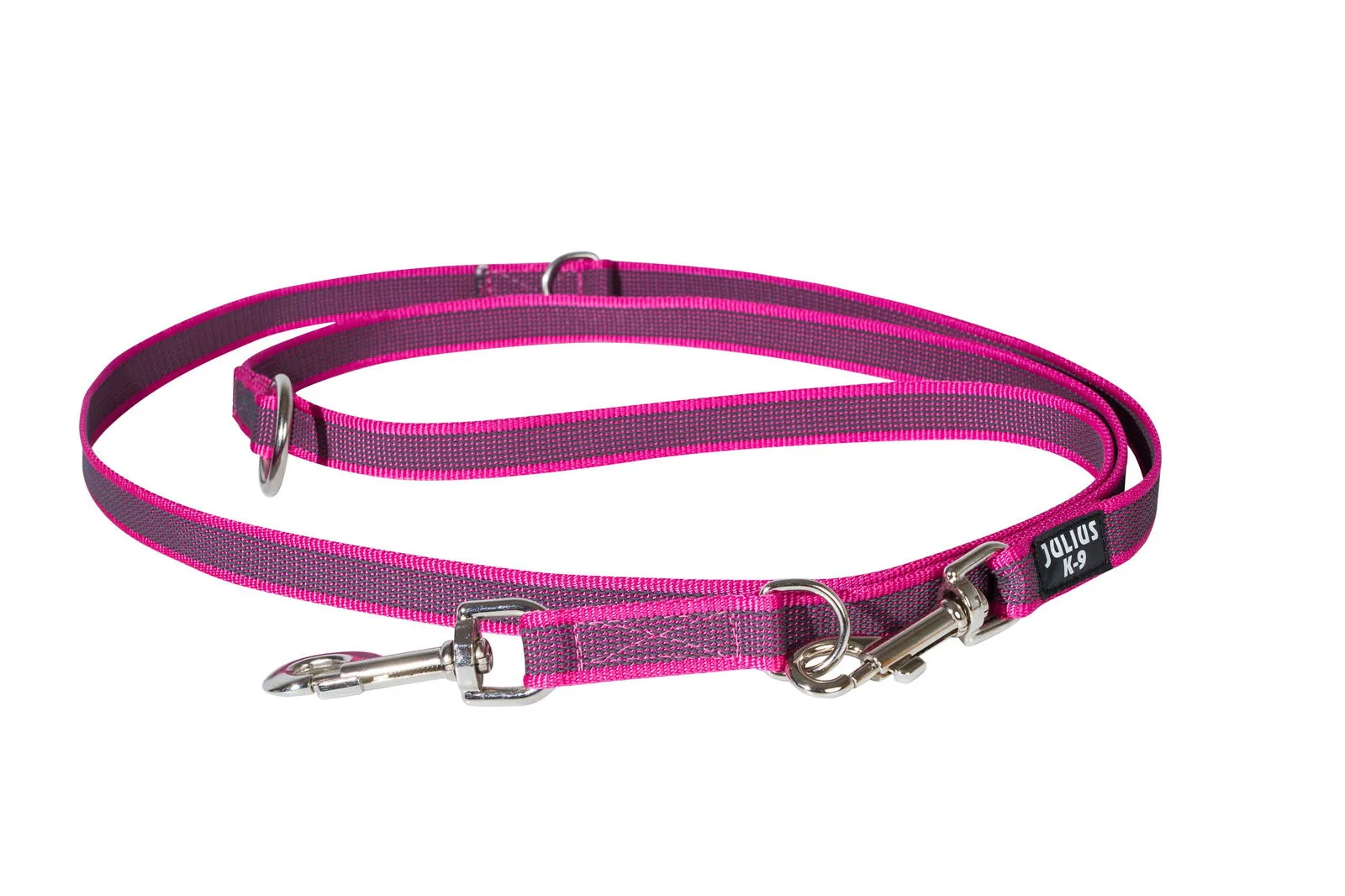 7.2 Foot / 2.2 Meter Double Clasp - Adjustable Length - Super Grip Leash