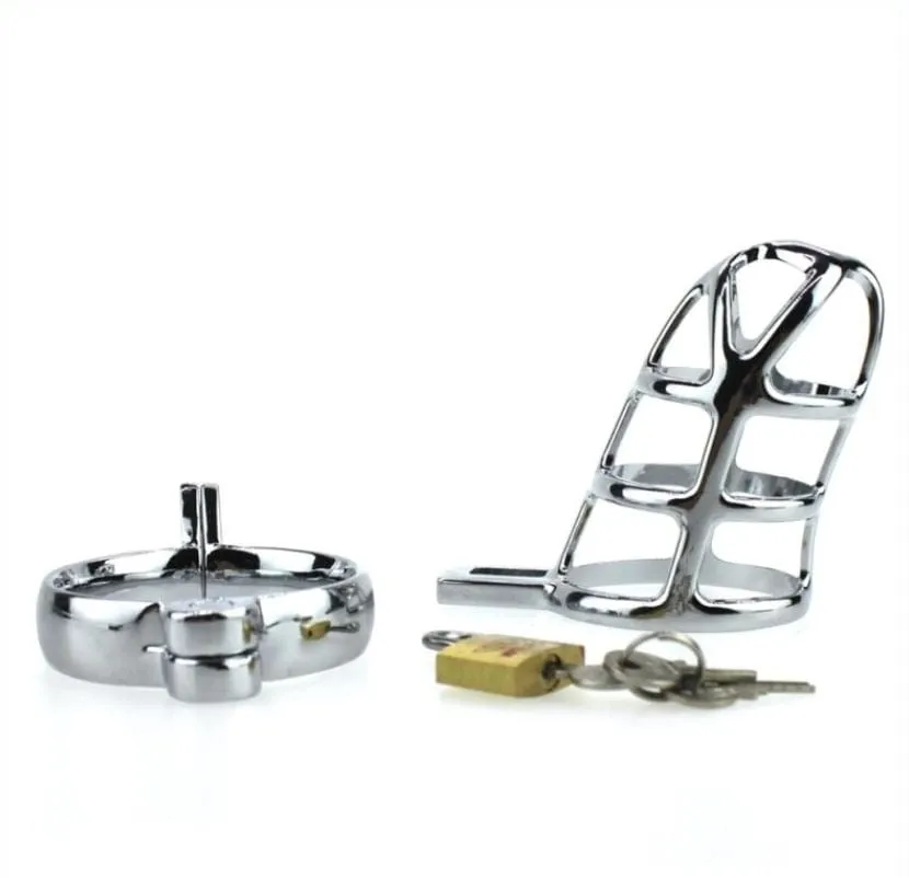 8707HS-SIS Deluxe Sissy Cock Tease Locking Steel Male Chastity Set - Ultimate Teasing and Restraint Experience