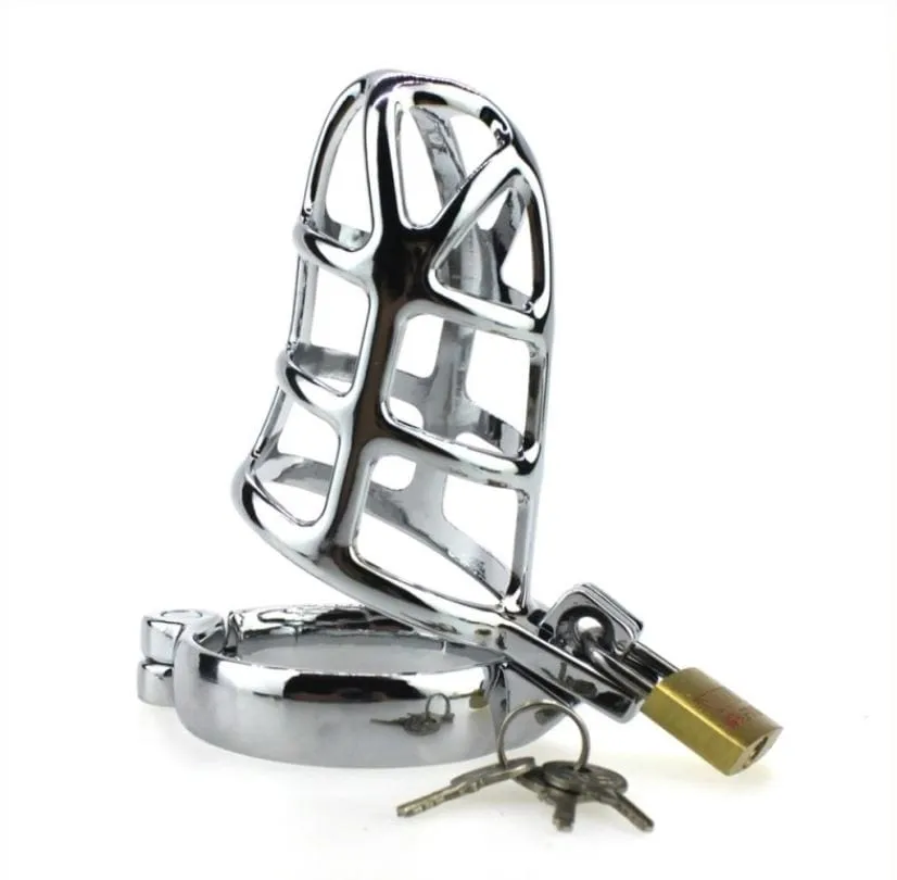8707HS-SIS Deluxe Sissy Cock Tease Locking Steel Male Chastity Set - Ultimate Teasing and Restraint Experience