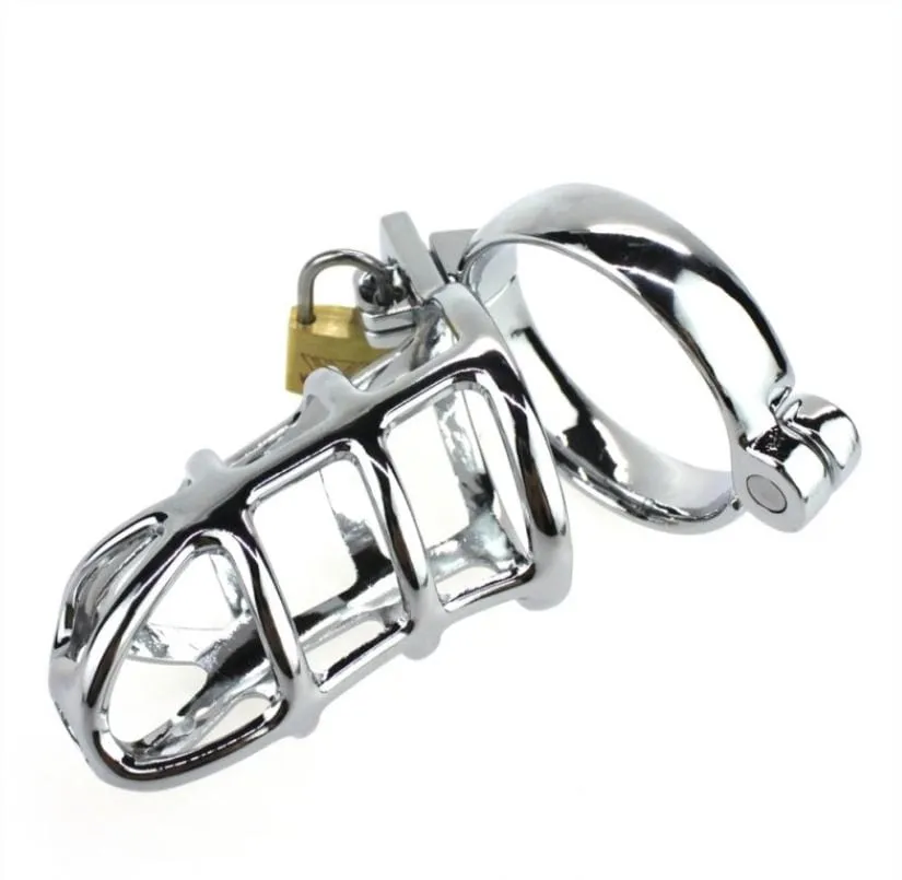 8707HS-SIS Deluxe Sissy Cock Tease Locking Steel Male Chastity Set - Ultimate Teasing and Restraint Experience
