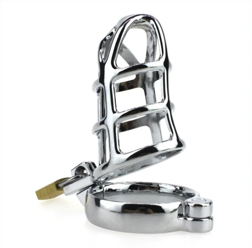 8707HS-SIS Deluxe Sissy Cock Tease Locking Steel Male Chastity Set - Ultimate Teasing and Restraint Experience