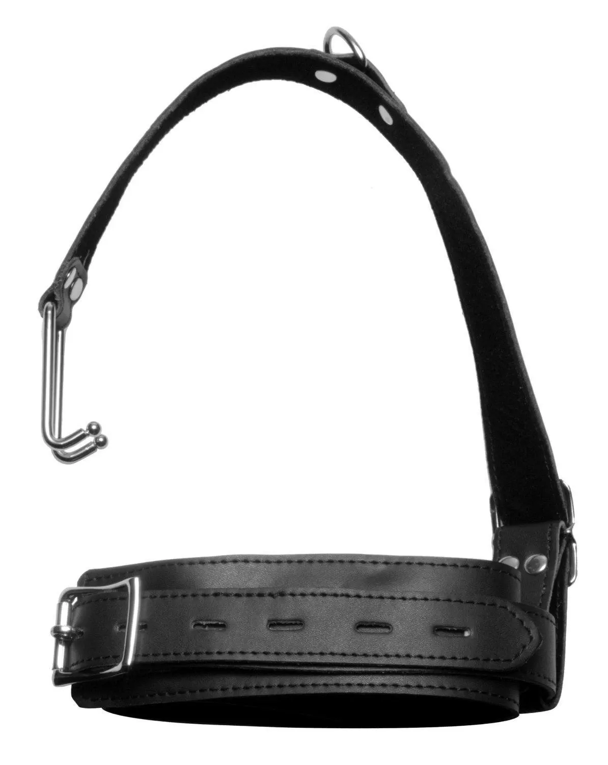 8837HS Japanese Bondage Restraint System with Locking Collar & Nose Hook for Enhanced Sensory Play