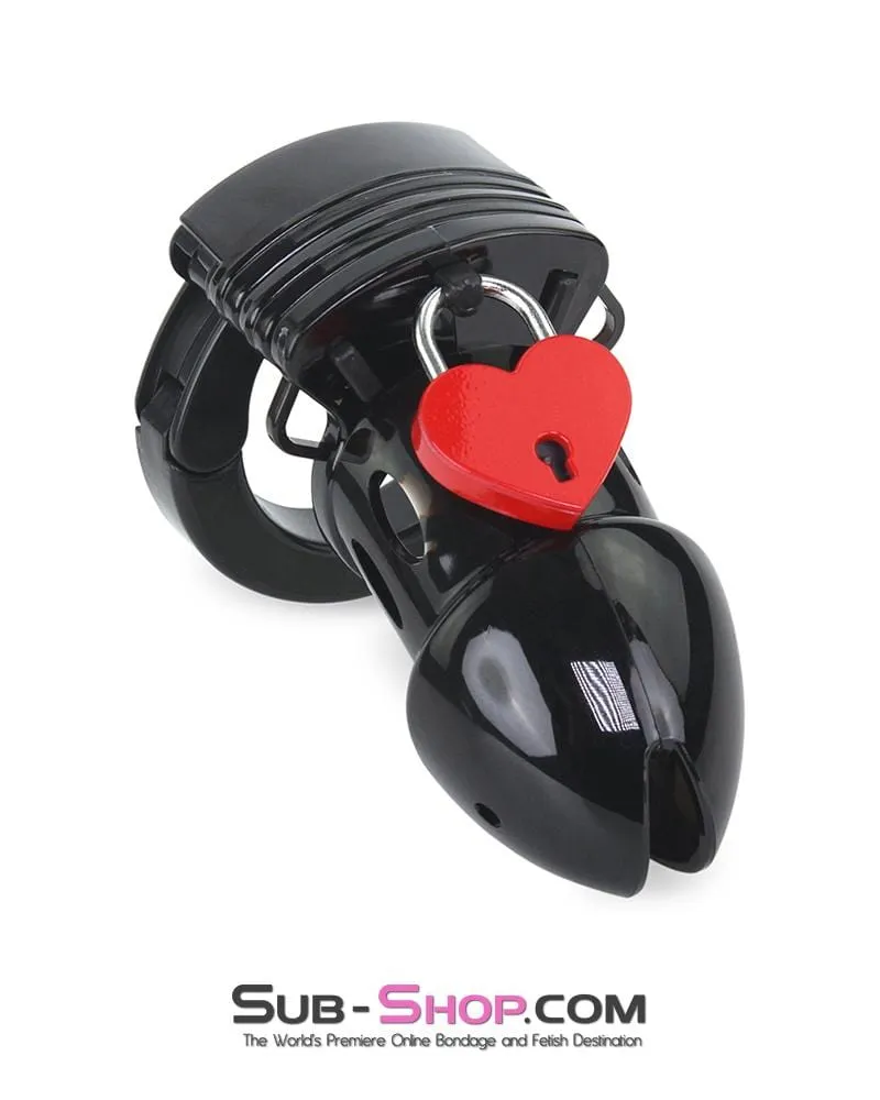 8910AX      Black Jack Adjustable Locking Male Cock Cuff Chastity Device