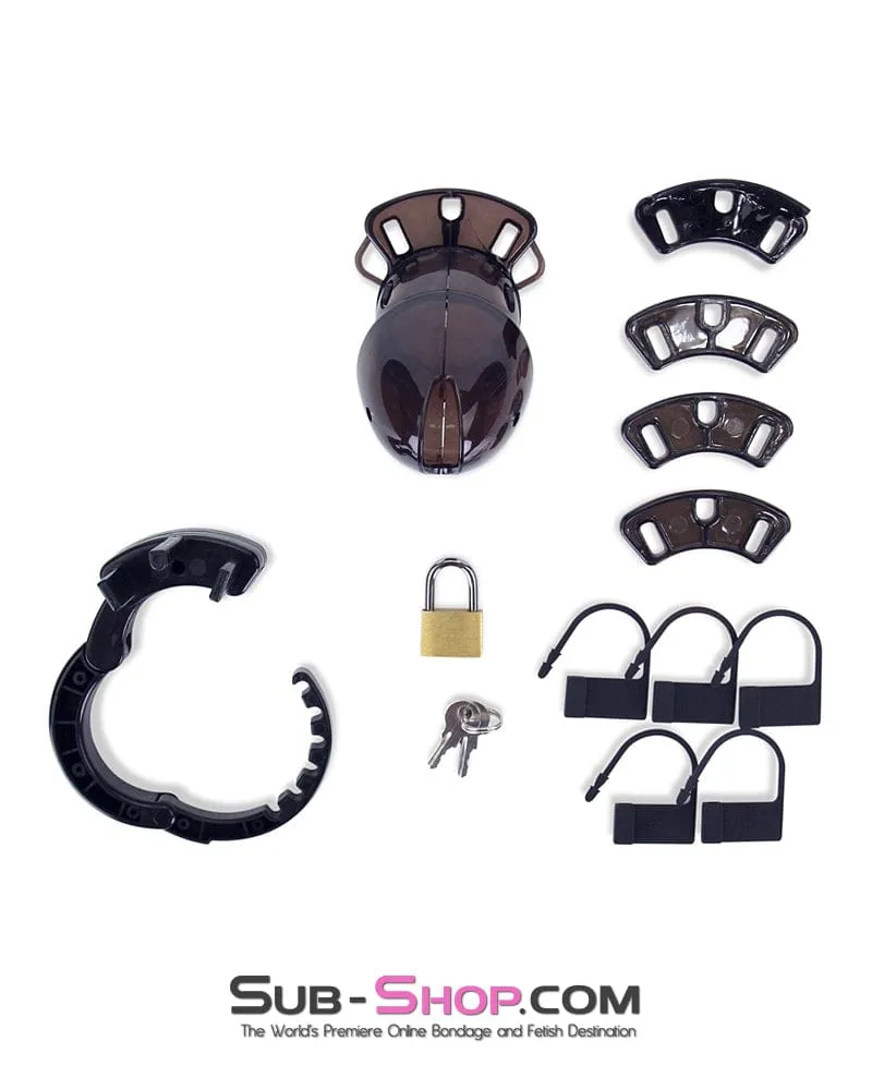 8910AX      Black Jack Adjustable Locking Male Cock Cuff Chastity Device