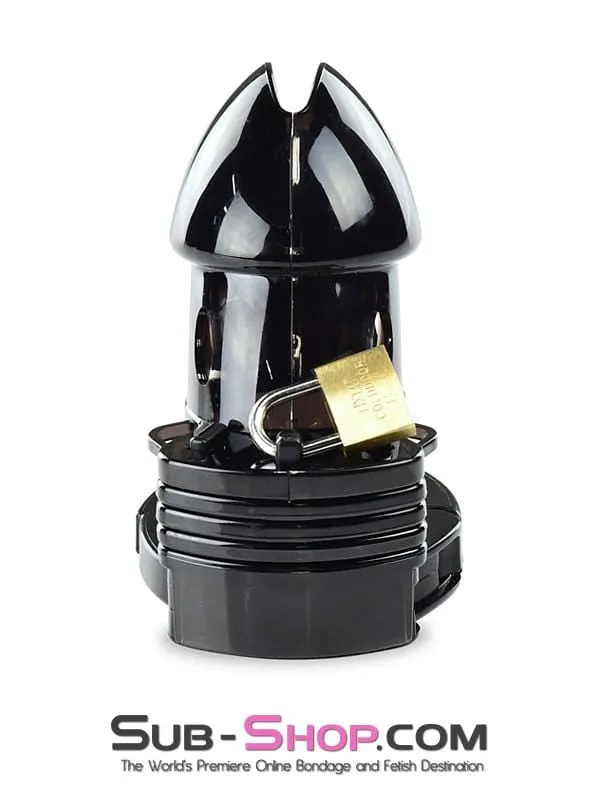 8910AX      Black Jack Adjustable Locking Male Cock Cuff Chastity Device