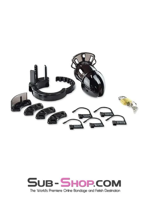 8910AX      Black Jack Adjustable Locking Male Cock Cuff Chastity Device