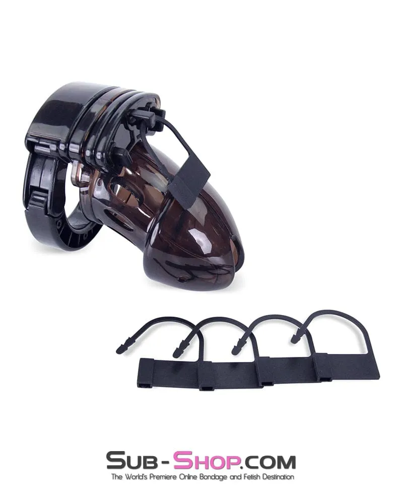 8910AX      Black Jack Adjustable Locking Male Cock Cuff Chastity Device