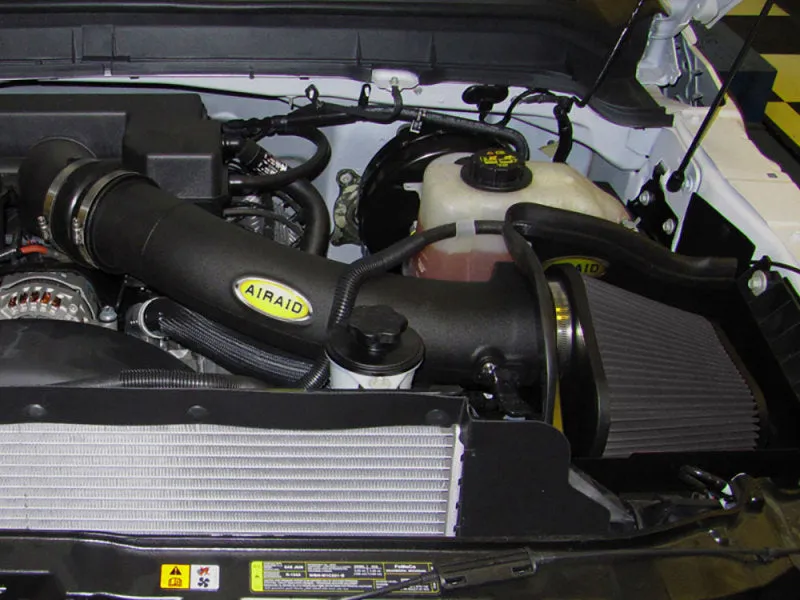 Airaid 10-13 Ford F-250 / F-350 Super Duty 6.2L CAD Intake System w/ Tube (Dry / Black Media)