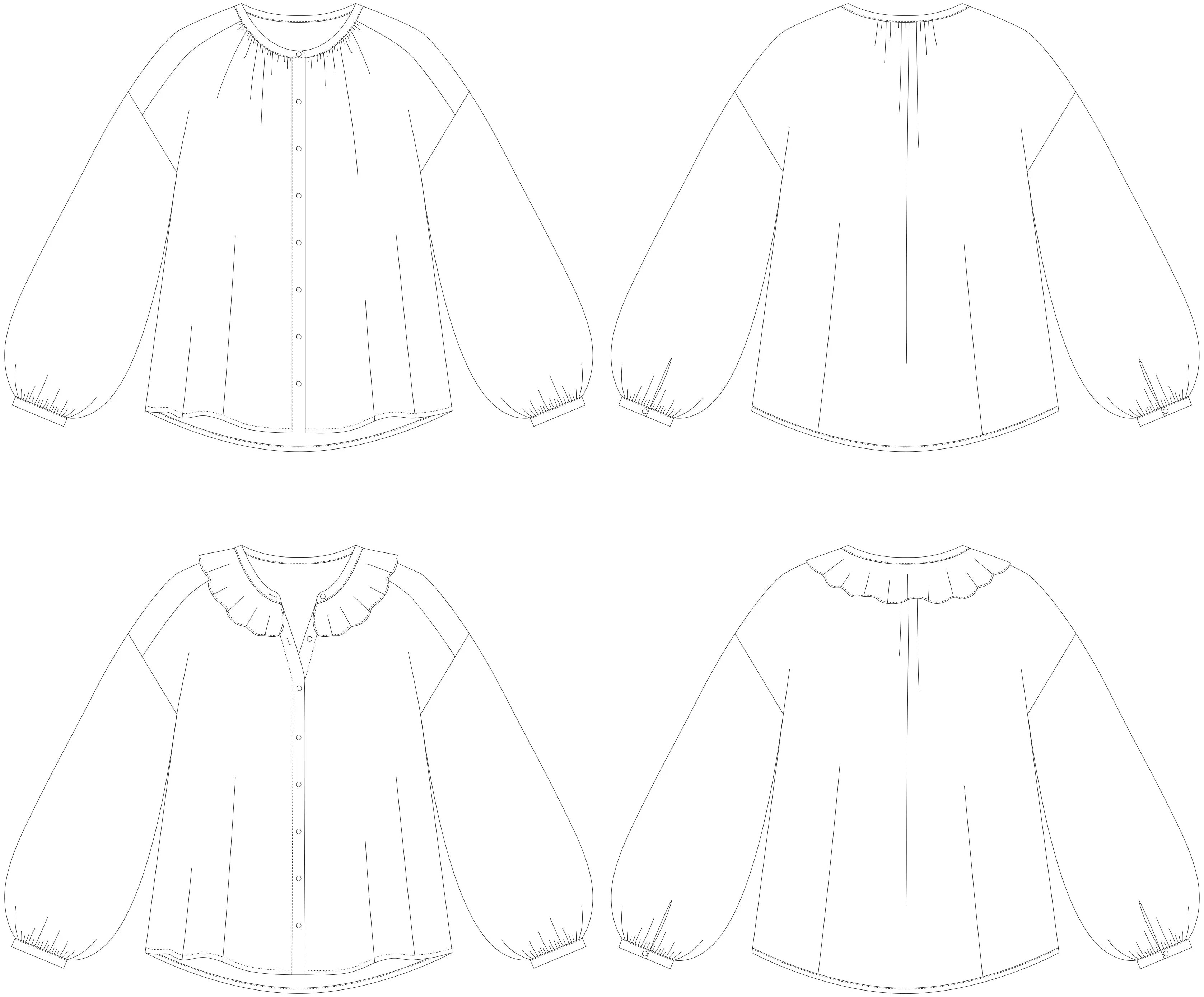 Amelie blouse PDF sewing pattern