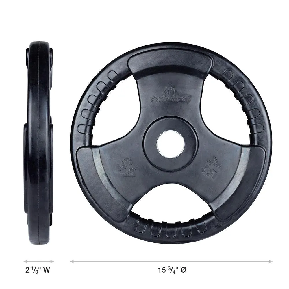 AmStaff Fitness Virgin Rubber Grip Olympic Plates
