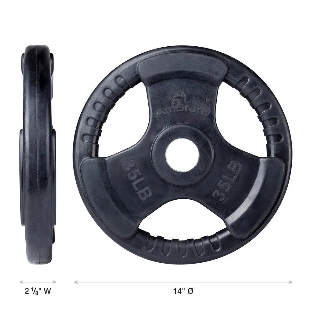 AmStaff Fitness Virgin Rubber Grip Olympic Plates