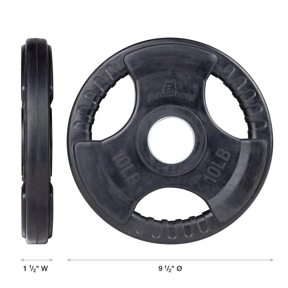 AmStaff Fitness Virgin Rubber Grip Olympic Plates