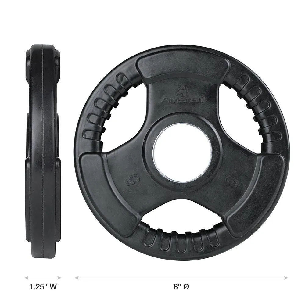 AmStaff Fitness Virgin Rubber Grip Olympic Plates